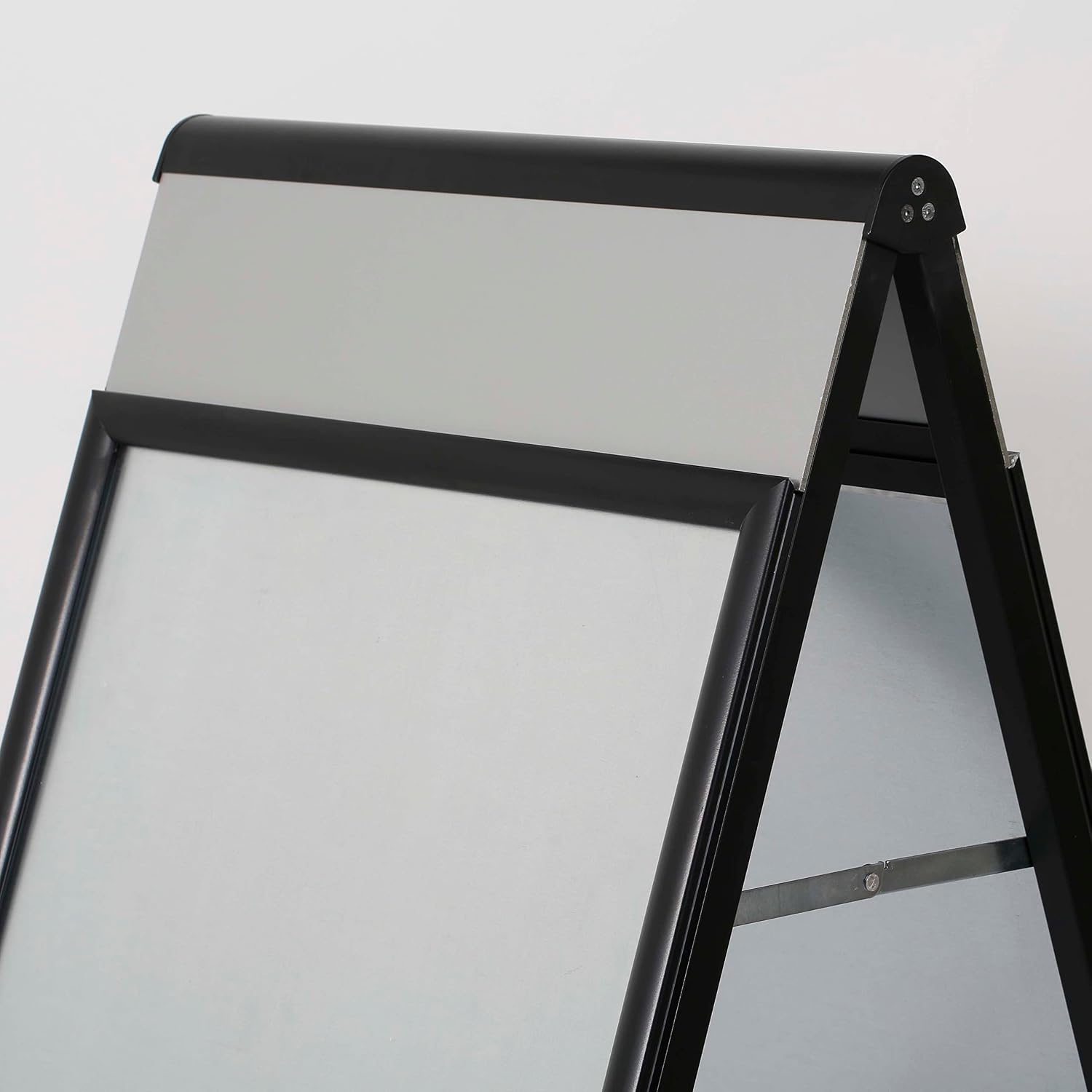 M&T Displays Double-Sided, Black A-Frame, Sandwich Board, 22x28 inch Sidewalk Sign, Aluminum Poster Display, Restaurant, Cafe, Business, Outdoor Pavement, Menu, Sign Holder with... - Image 8