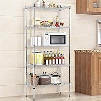 Vista 32 de Estantes de almacenamiento de 6 niveles con ruedas, estantería de metal resistente, capacidad de 2100 libras, estantería de garaje, estantes