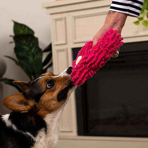 Vista 290 de goDog Checkers Just for Me - Juguete chirriante afelpado para perro, con tecnología Chew Guard, diseño de cerdo volador, color rosa, tamaño miniatura