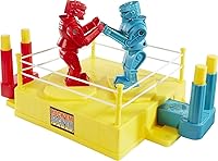 Mattel Rock 'Em Sock 'Em Robots Game - Classic Red Rocker vs Blue Bomber Boxing, Knock Block Off Fun for Kids