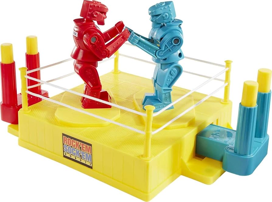 健康+医学 Rock &#39;em Sock &#39;em Robots Game Rock 'Em Sock 'Em Robots Fast Fun Game, Board Games - Amazon