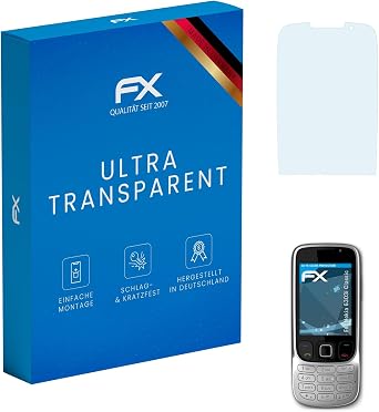 atFoliX Screen Protection Film compatible with Nokia 6303i Classic Screen Protector, ultra-clear FX Protective Film 3X
