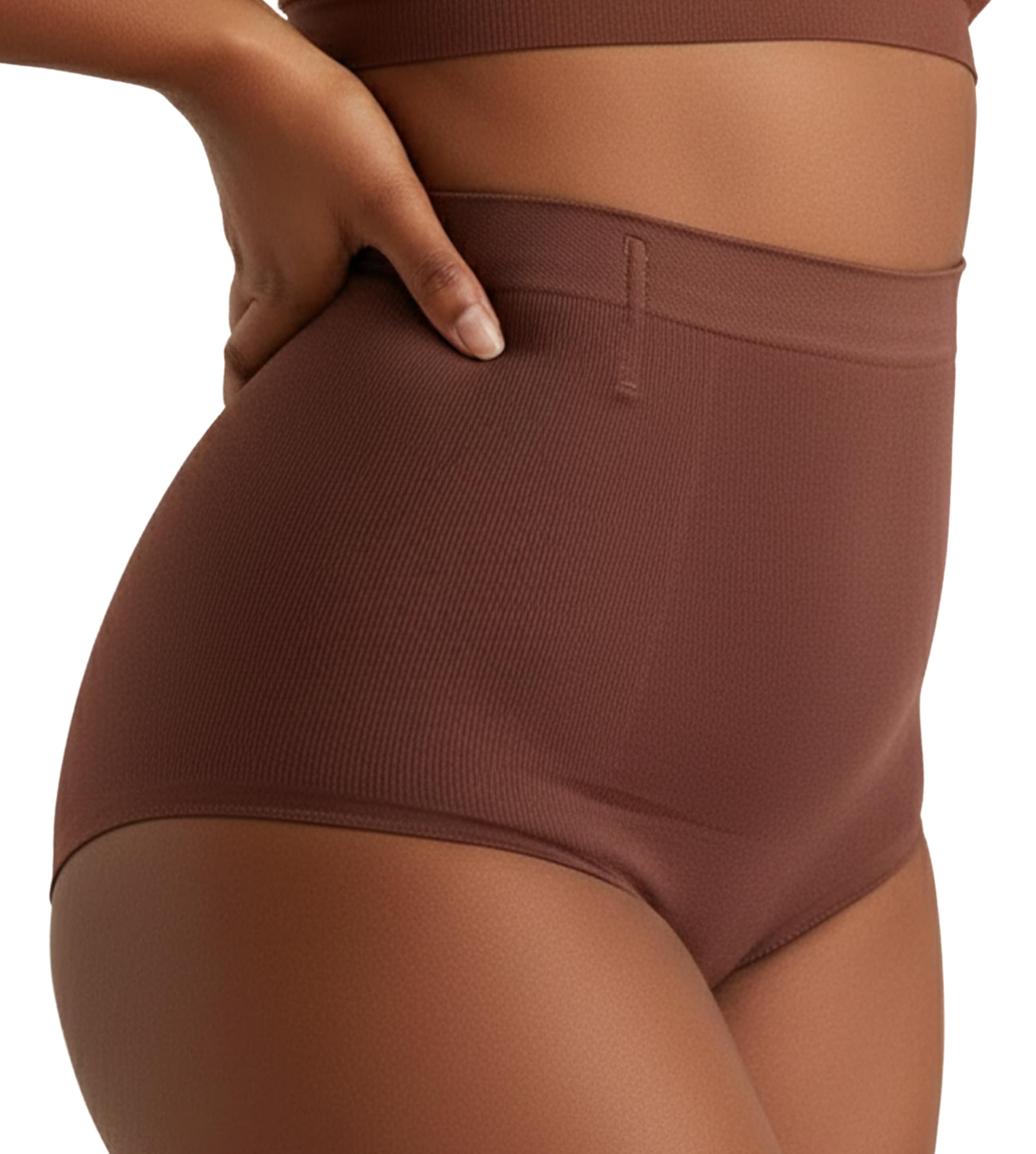 Conturve Women's Brown Body Shaper Waist Trainer Tummy Control Panty - Butt Lifter Panties - Shapewear For | S