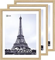 Vista 25 de VCK 8x10 Picture Frames - Black, Wide Border Solid Wood Frame, Display Photo in Horizontal and Vertical, for Home, Office, Gallery, Woodgrain