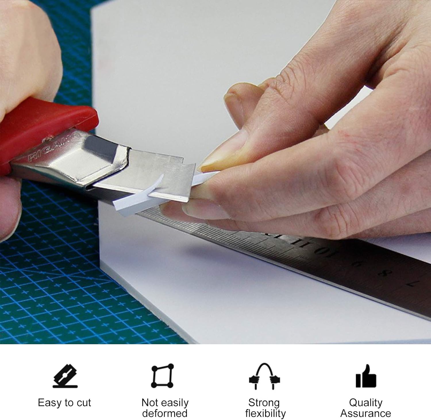 BENECREAT 5 Sheets 3mm White Foam Boards 11.8x7.8inch Rectangle Foam PVC Sheet Poster Board Mount Board for Mounting, Crafts, Modelling, Art, Display, School Projects