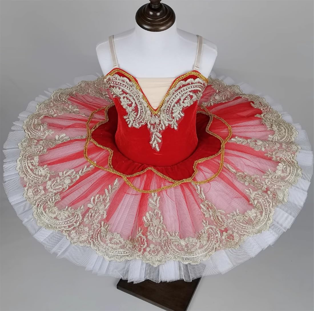 Abito da Ballo per Bambine Senza Maniche con Paillettes Body da Ginnastica Gonna tutù Danza Figura Abbigliamento per Feste Danza per Bambini Abito da Allenamento E Spettacolo(170Cm)