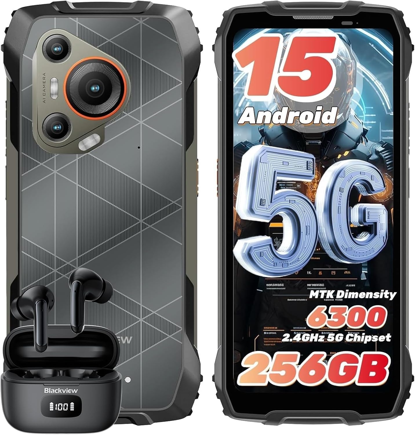 Blackview Rugged Phone BL7000, 2025 New 5G AI Smartphone Android 15, 33W Fast Charge 7500mAh, 24GB+256GB/SD 2TB Mobile Phone with 6.78″ 2.4K FHD 120Hz Display, IP69K Waterproof 50MP Camera NFC/GPS Blackview Rugged Phone BL7000, 2025 New 5G AI Smartphone Android 15, 33W Fast Charge 7500mAh, 24GB+256GB/SD 2TB Mobile Phone with 6.78″ 2.4K FHD 120Hz Display, IP69K Waterproof 50MP Camera NFC/GPS