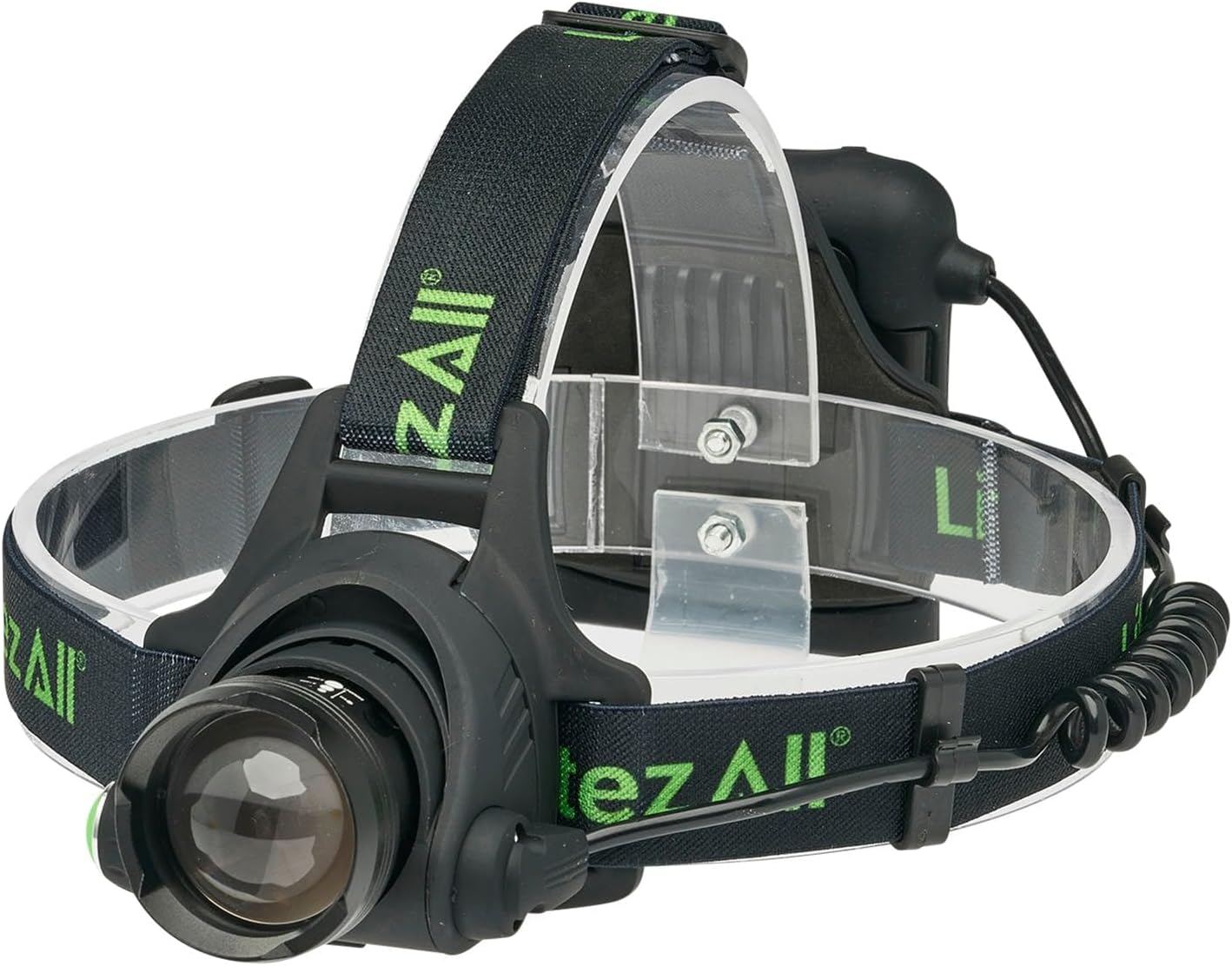 LitezAll LED Headlamp Work Light, 800 Lumen Adjustable Battery Powered Head lamp with 3 Modes, Weather Resistant Head Lamps Flashlight for Camping, Running, Hiking, Hard Hats – Batteries Included