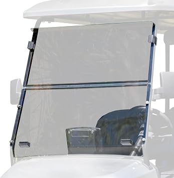RED DOT Folding Clear Golf Cart Windshield Compatible with Star EV Capella Golf Carts | 1/4 Inch Acrylic | Made in the USA