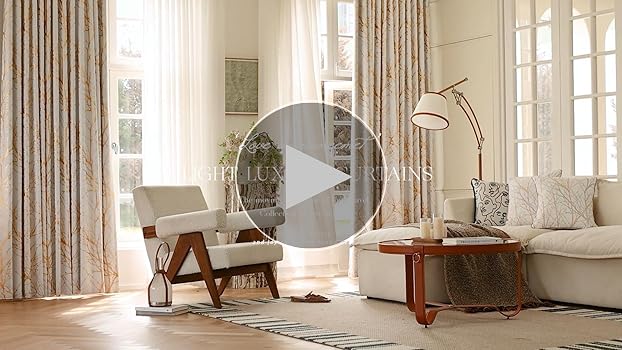 Amazon.com: FMFUNCTEX 100% Blackout Curtains - Silver Tree
