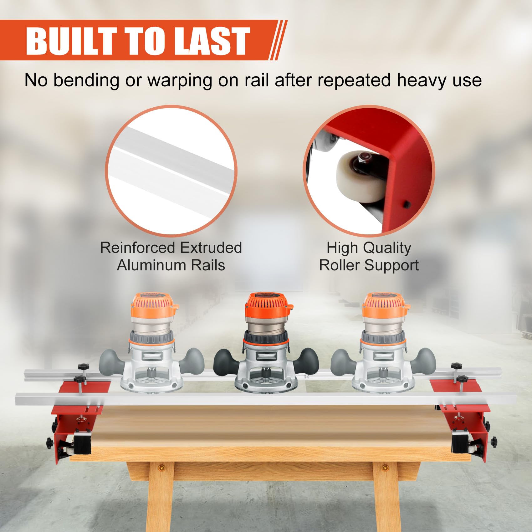 Howaoo Router Sled, Portable and Easy to Adjust Slab Flattening Jig, 60