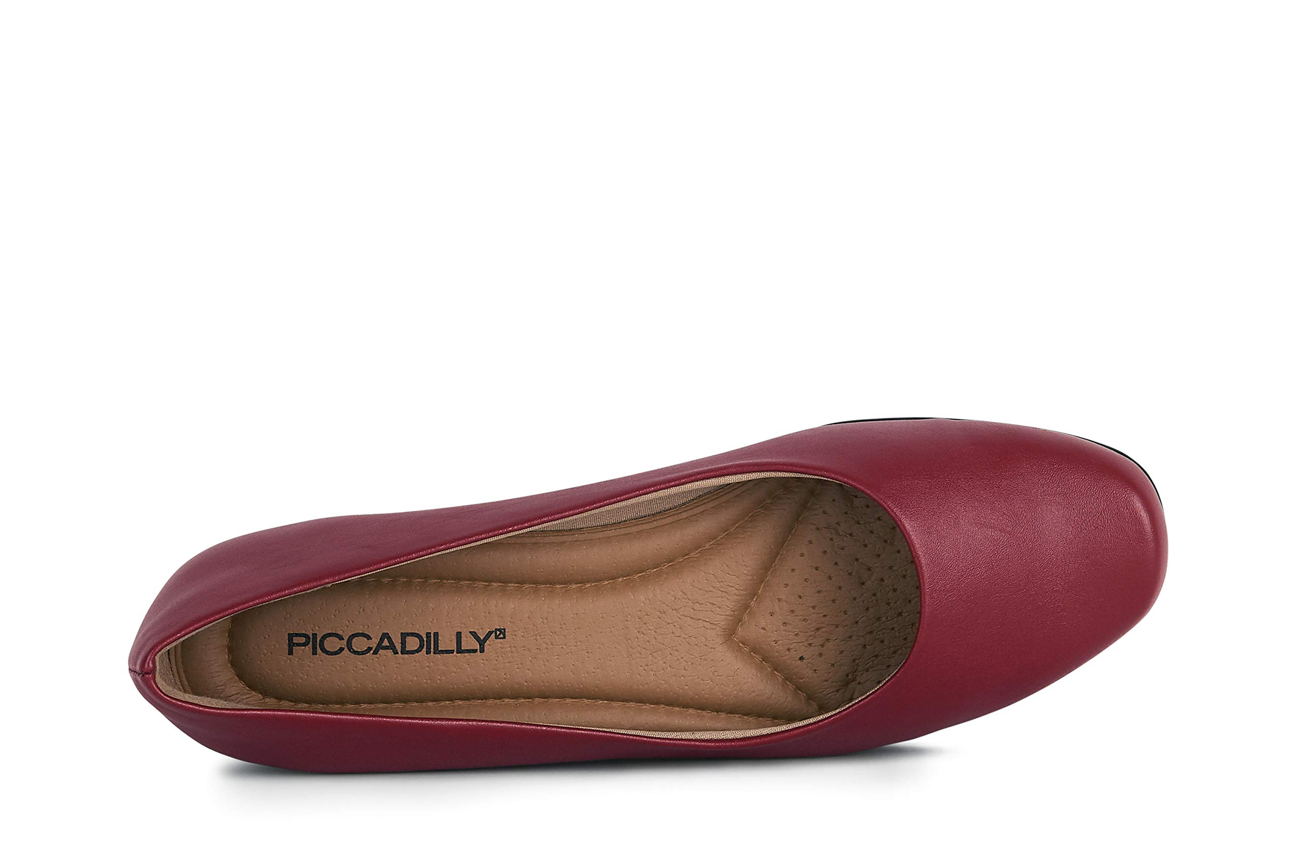 Piccadilly 250115 Merlot Cabin Shoe/Crew Shoe with Padded Insole Court