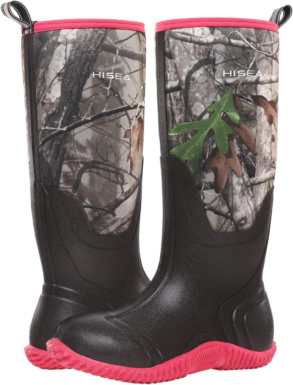 HISEA Women's Rain Boots, Knee High Rubber Boots Waterproof Insulated Neoprene Mud Boots, Anti-Slip Outdoor Work Boots for Hunting Gardening Farming Yard Working, Size 6-11 - Image 6