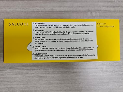 Miniatura 10 de Luz nocturna de dinosaurio para niños, lámpara de dinosaurio de silicona con burbujas emergentes, 7 modos de luz nocturna recargable, decoración de