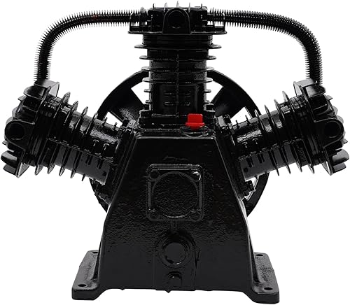 Miniatura 9 de Bomba de compresor de aire 4-5 HP Bomba de cabeza de compresor de aire de repuesto de 3 cilindros Bomba lubricada de aceite de aluminio de 3 KW con