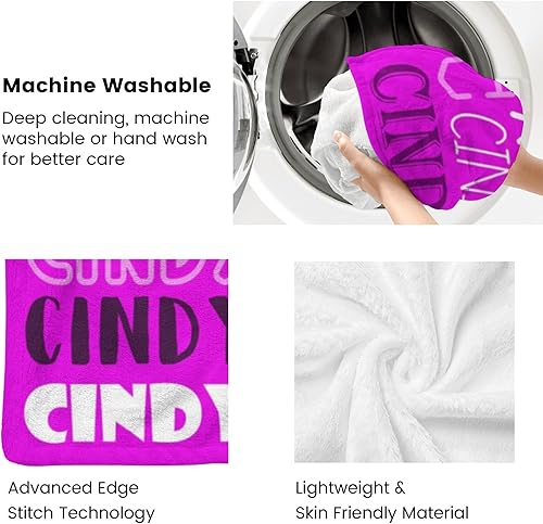 Miniatura 5 de Dr.TOUGH Mantas personalizadas para niños, mantas y mantas personalizadas con nombre para niños y adultos cumpleaños (color 23,30 x 40 pulgadas)