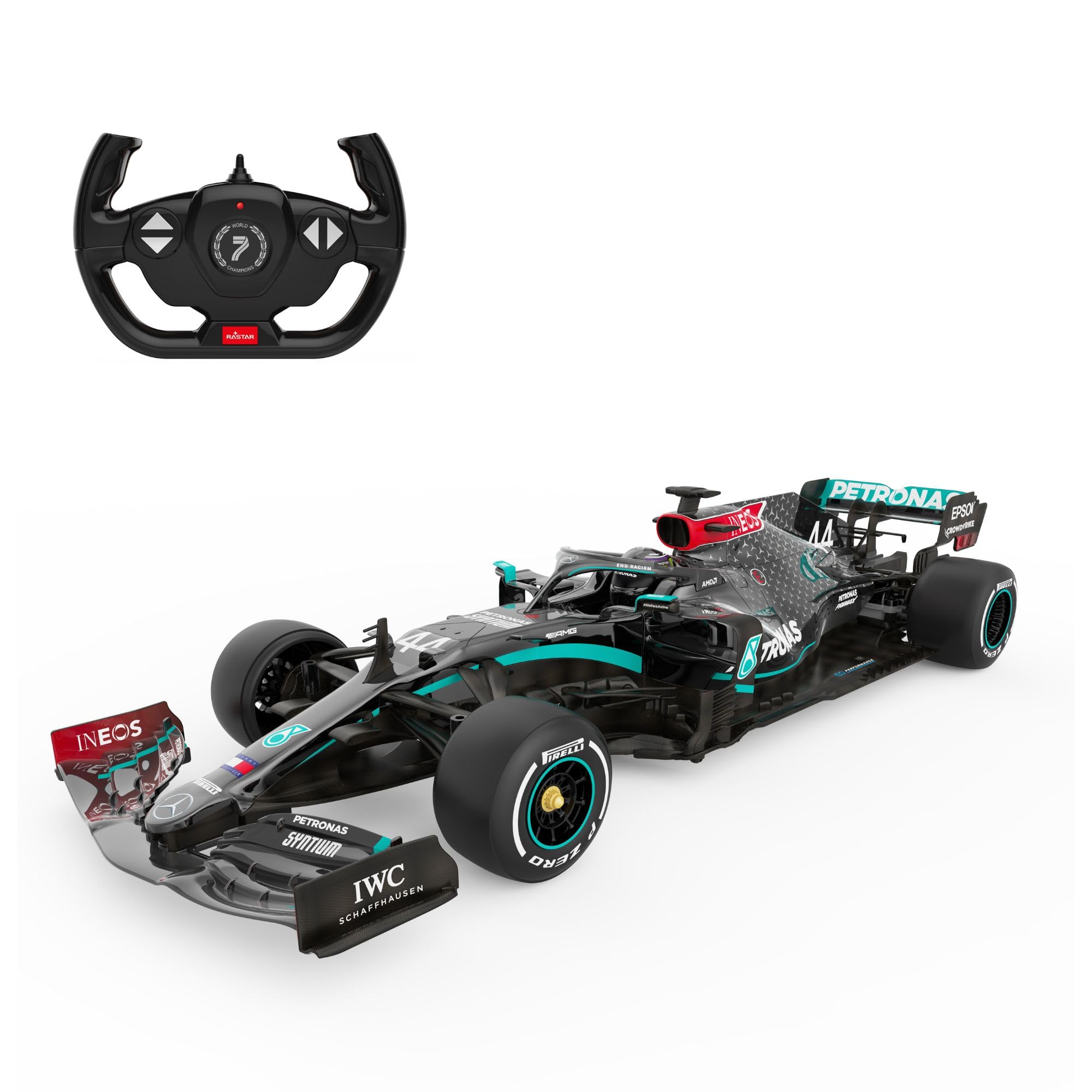 Mercedes F1 RC Remote Control Car AMG F1 W11 EQ (Scale 1:12) 2.4GHz - Officially Licensed Benz Racing Toy Model Car Drivers -Lewis Hamilton + George Russell Drive To Survive