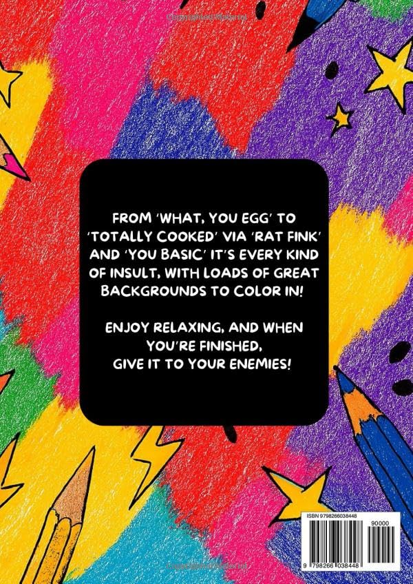 THE INSULT COLORING BOOK! Medieval, Shakespearean, Victorian, Modern and even Brainrot!: Relax with pages of insults to beautify! image 3