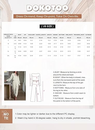 Miniatura 5 de Dokotoo Conjunto deportivo de dos piezas para mujer con botones y pantalones deportivos tipo cargo de cintura alta