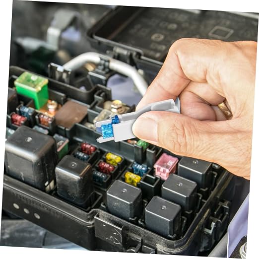Kit de 120 fusibles mini para automóvil y camión, accesorios para auto, Luxshiny, modelos 2A a 35A, caja organizadora de plástico miniatura 7