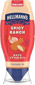 Hellmann's Spicy Ranch Chicken Tender Mayonnaise Style Dip Spicy Ranch Delicious Flavor No Artificial Flavors 11.5 Fl Oz