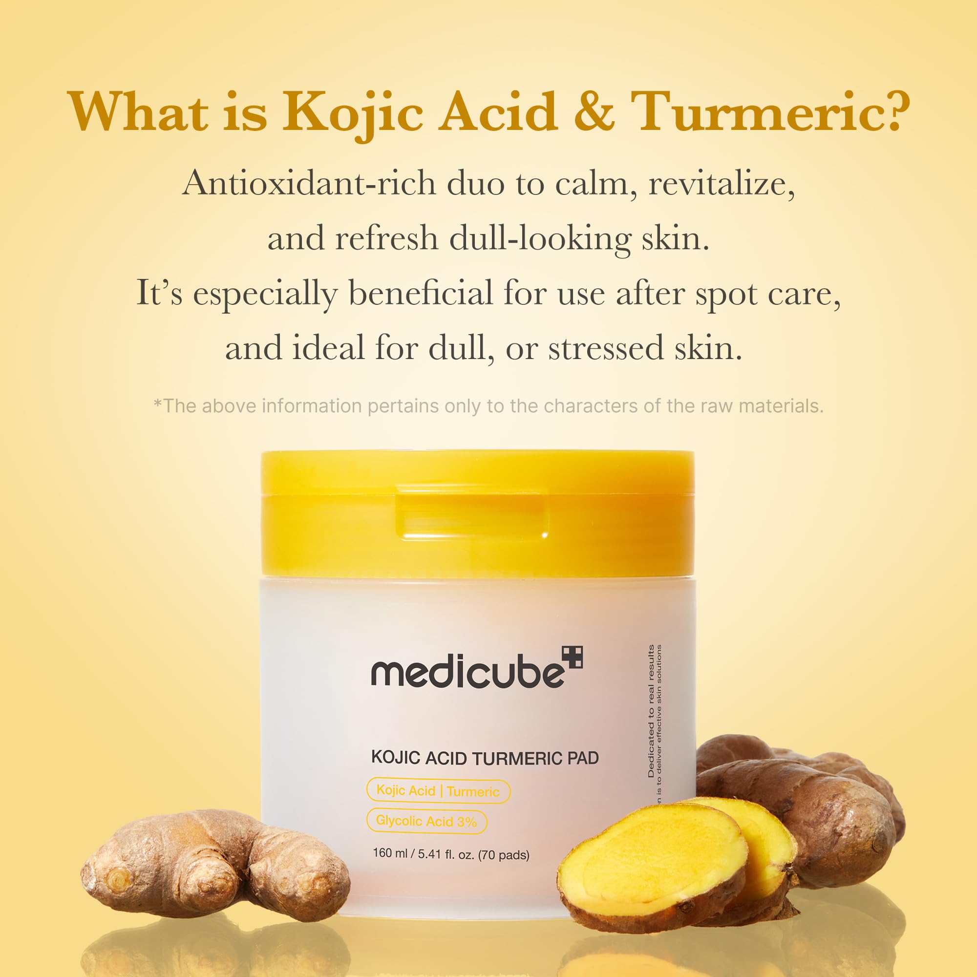 Amazon.com : medicube Toner Pads Kojic Acid Turmeric Clarifying