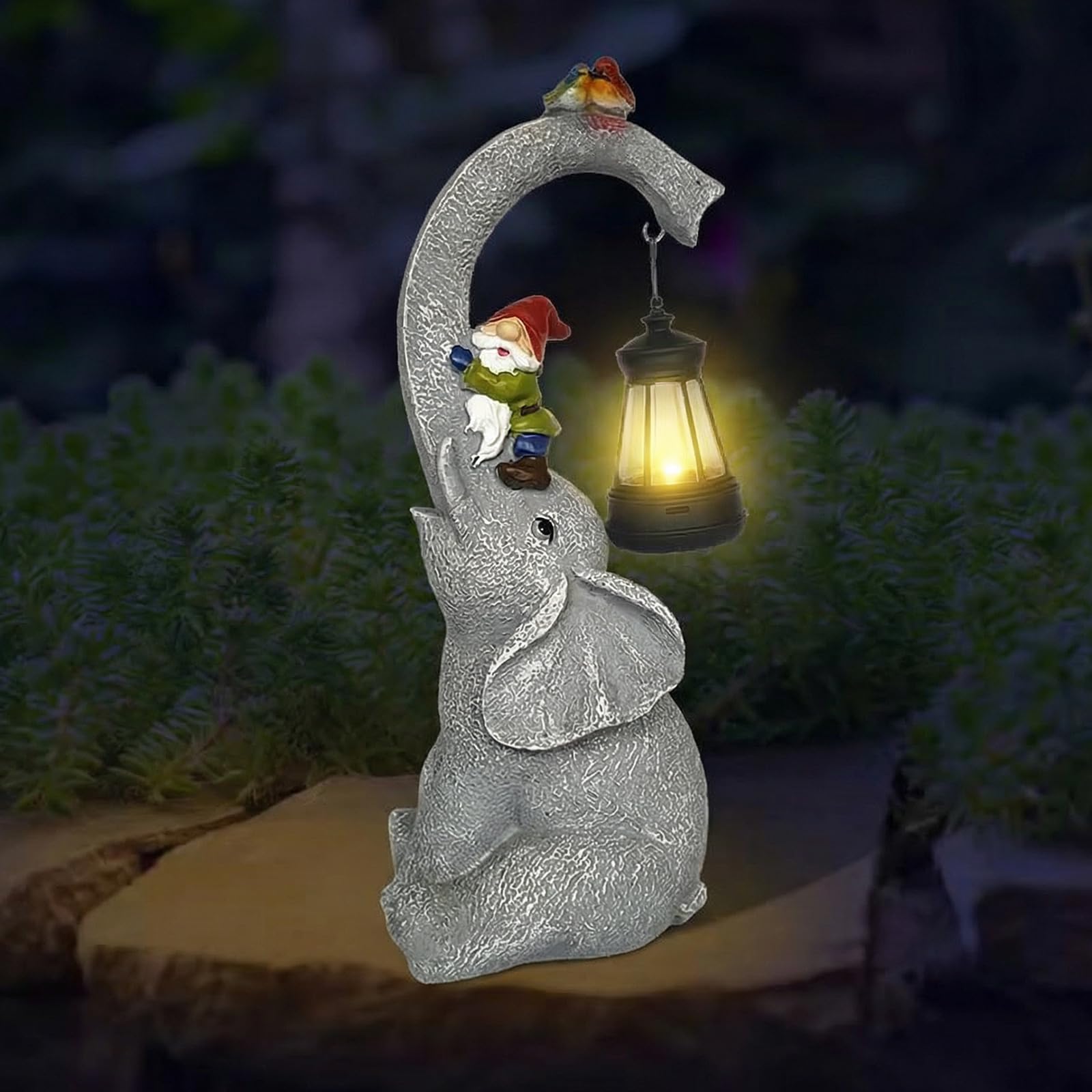 Statue d'éléphant en résine sculptée aux finitions soignées pour grand jardin