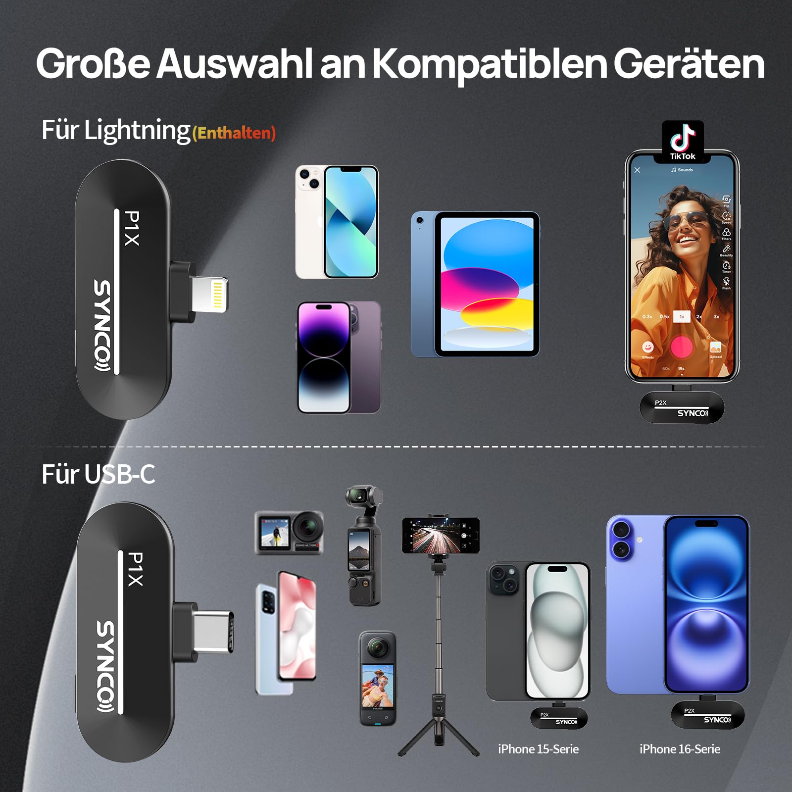 Synco Lavalier Mikrofon Wireless für iPhone – Bild 6