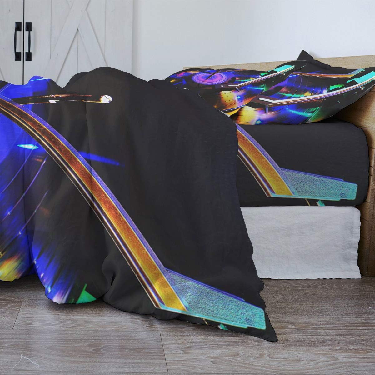 Hоlіdау Dеаlѕ 🛒 Luxury 4 Piece Bedding Set California King, Vintage Art Vinyl Record Closeup Image Duvet/Comforter/Quilt Cover Set with Bed Sheet Pillow Shams for Kids/Teens/Adults/School 80% оƒƒ Dіѕсоunt Luxury 4 Piece Bedding Set California King, Vintage Art Vinyl Record Closeup Image Duvet/Comforter/Quilt Cover Set with Bed Sheet Pillow Shams for Kids/Teens/Adults/School