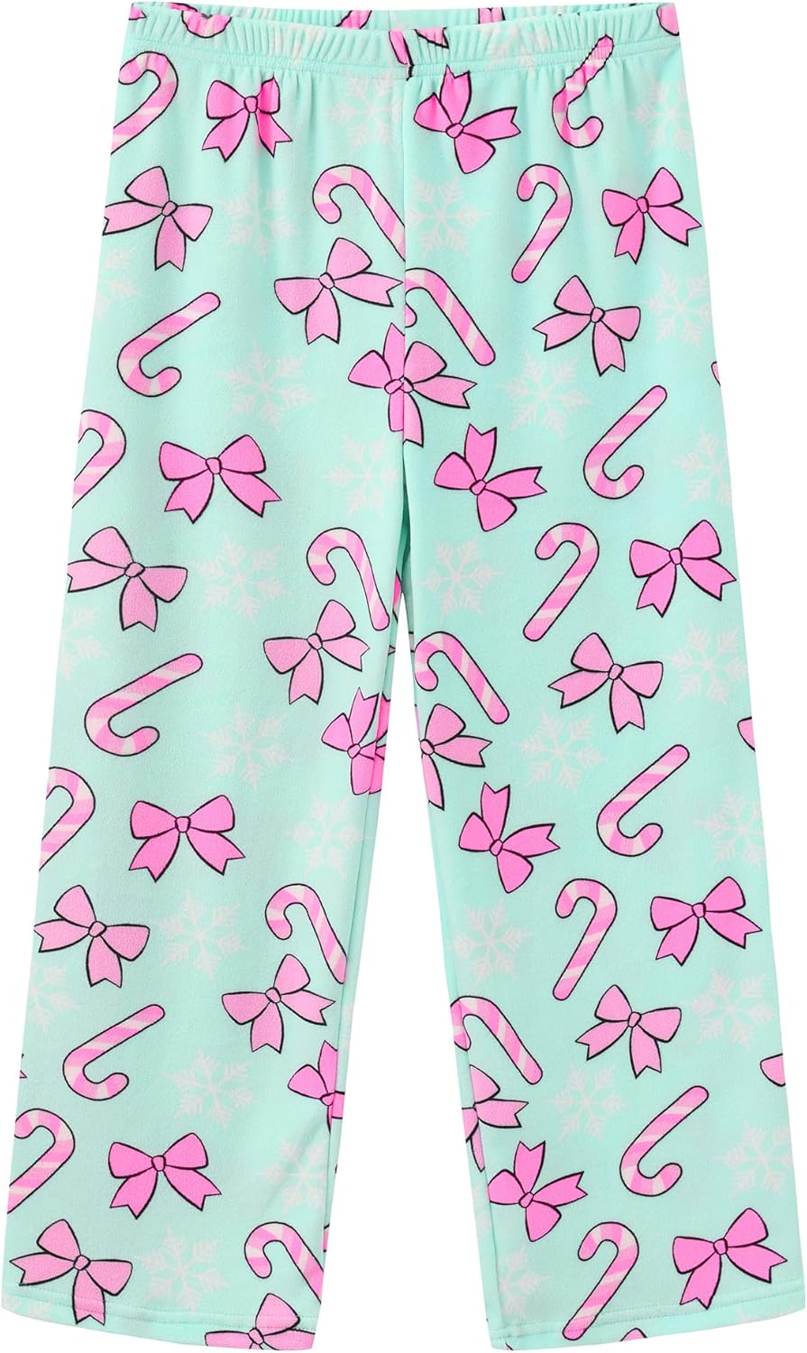 Girls Pajamas Sets Micro Fleece Pjs Long Sleeve Top & Pants 2 Piece Christmas Sleepwear - Image 4