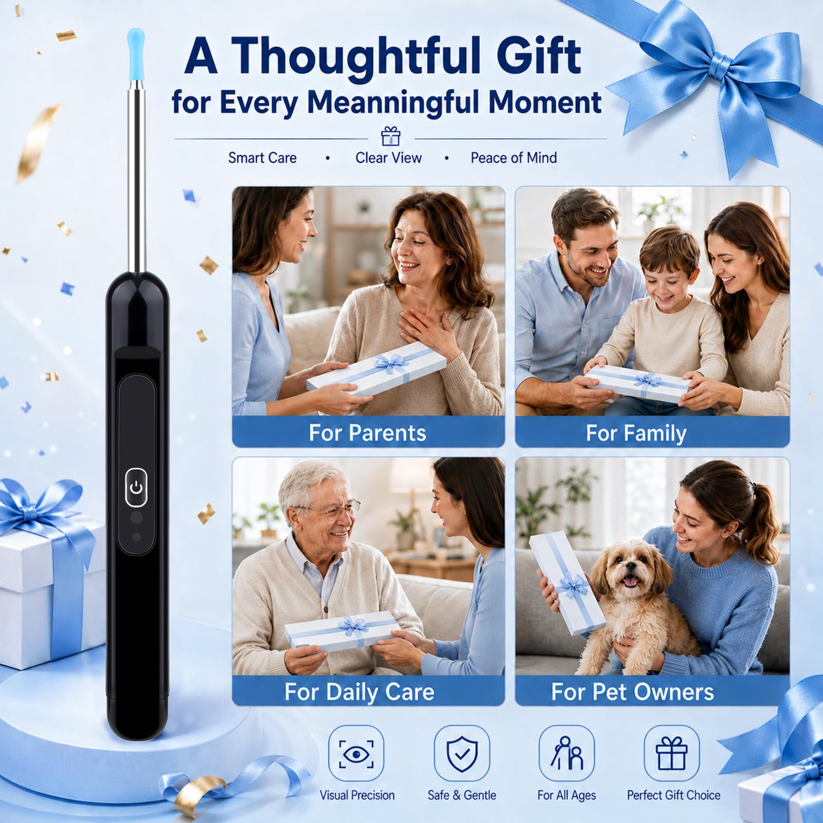 Ear Wax Removal with Camera 1080P HD, IP67 Waterproof Black — Amazon image 9