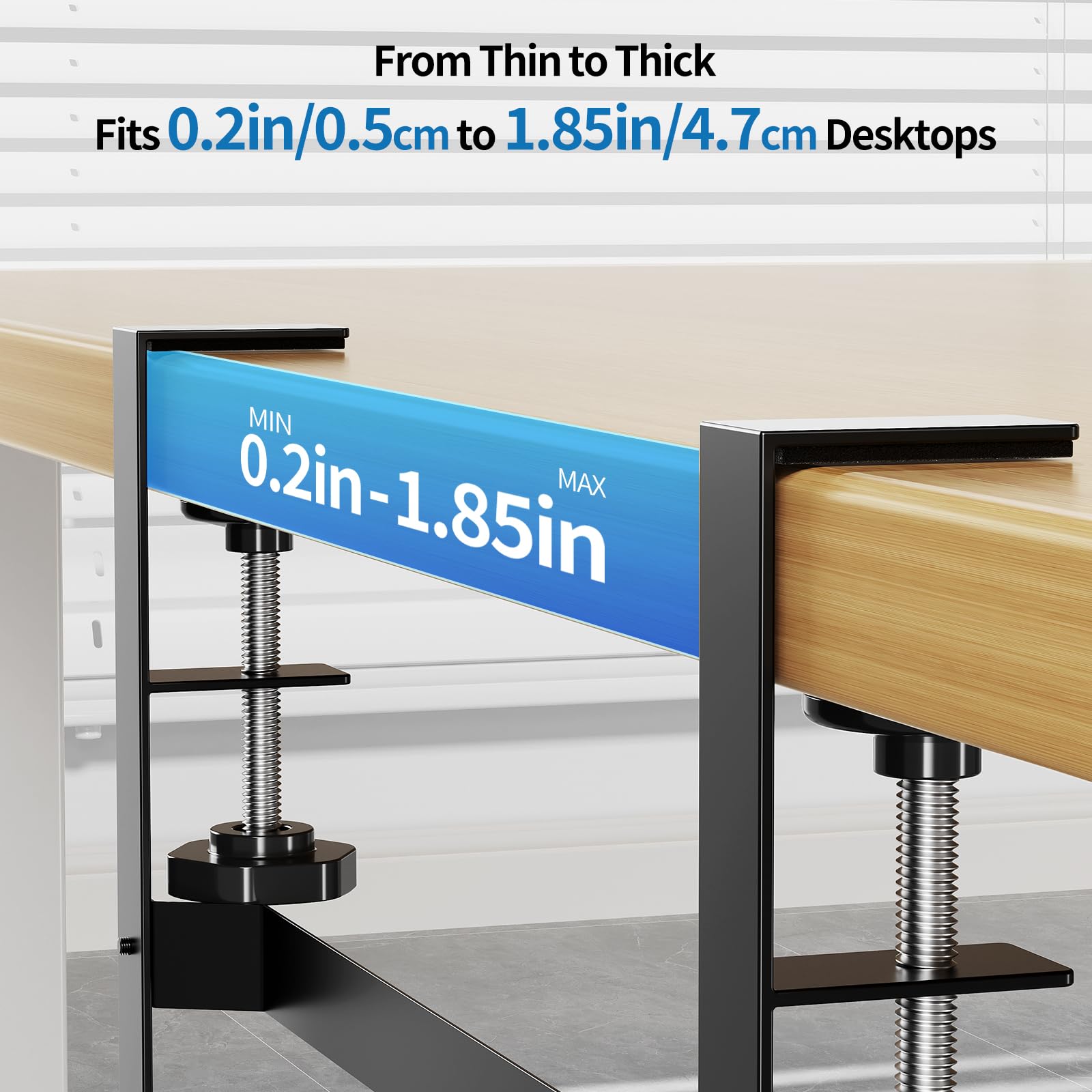 Desk Cable Organizer - Clamp On Tray -4 Desk Cable Organizer - Clamp On Tray -4