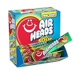 Airheads SOUR Bars, Variety Bulk Box, Sour Watermelon Punch, Blue Blast, and Lemon Berry Squeeze flavored candy, 60 Individually Wrapped Full Size Bars