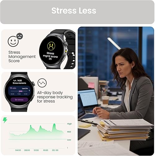 Miniatura 3 de Health Smart Watch for Women Men - 1.43" Screen Fitness Tracker Watch with 24/7 Heart Rate, Sleep Tracking, Blood Oxygen, Mulitsports Modes, IP68