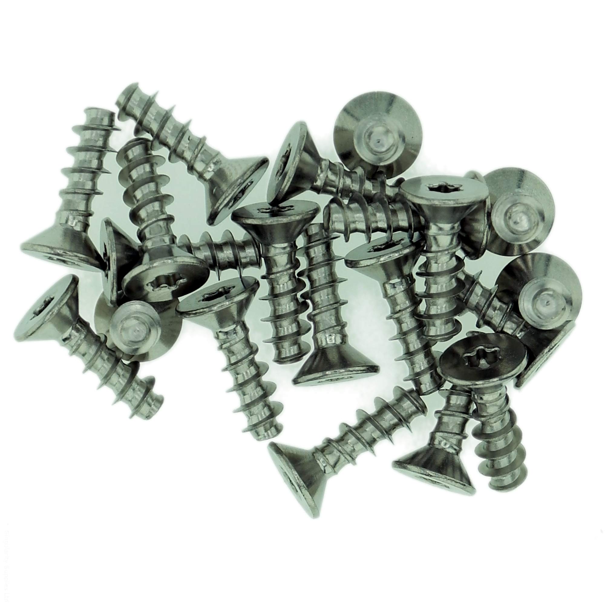 Singularity Supplies D3 (3Mm X 6Mm) Tx Countersunk Screws For Plastic - Stainless Steel (A2) (Pack Of 20)
