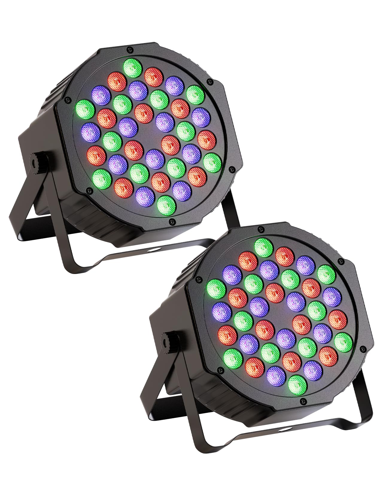 Amazon.co.jp: JAJALUYA LED パーライト 36 LED ステージライト 9