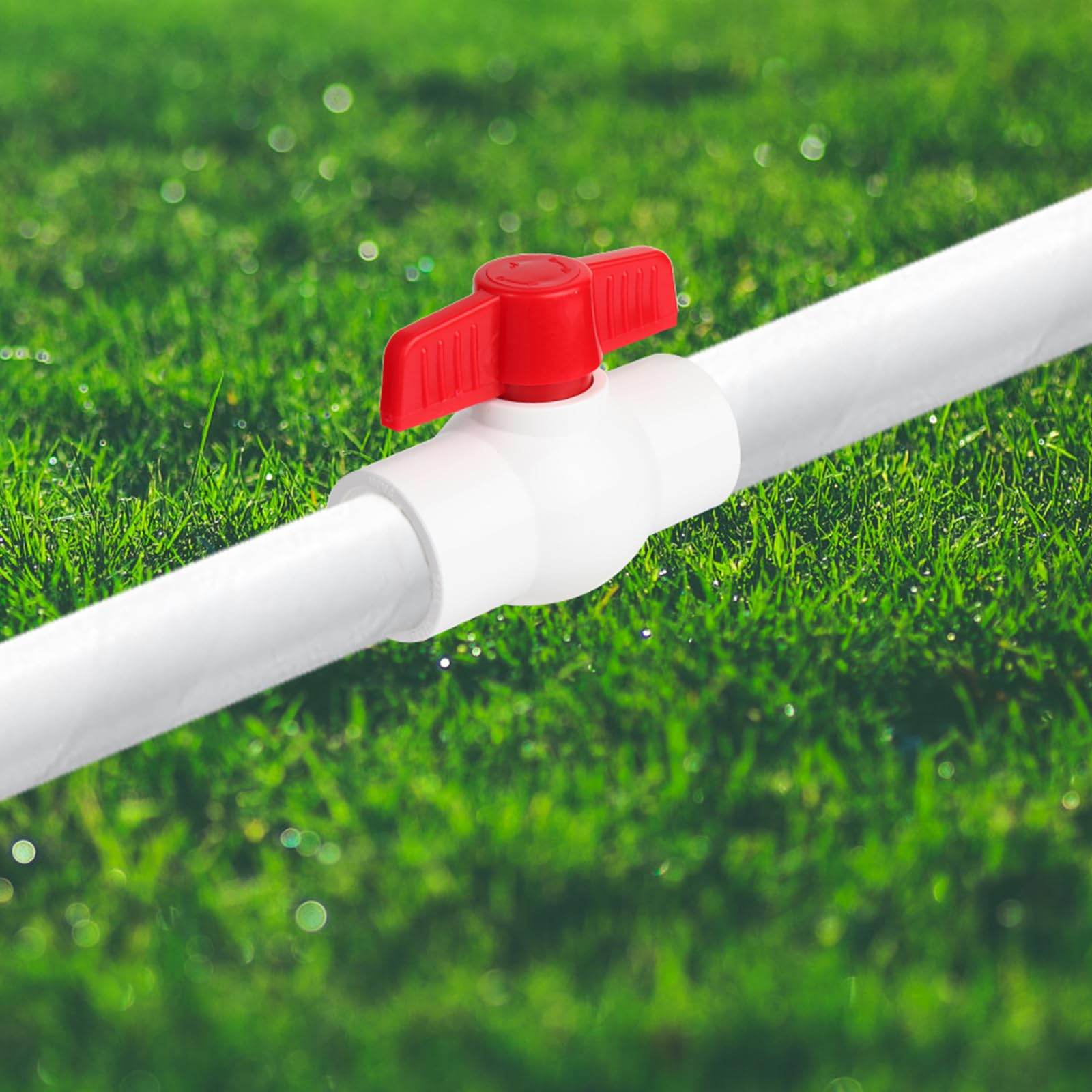 Small Pvc Valve Snapklik.com : 5 Pack 1 PVC Ball Valves, PVC Valves Ball Valve Water ...