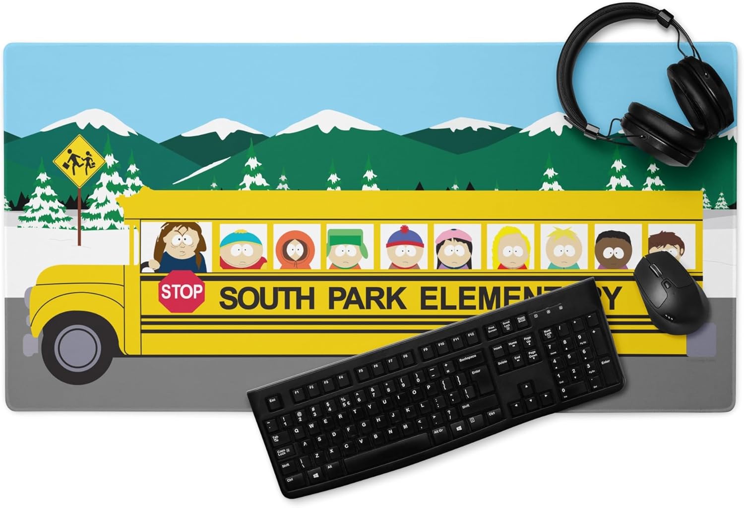 South Park Bus Stop Gaming Mat - 36" x 18" - Officially Licensed