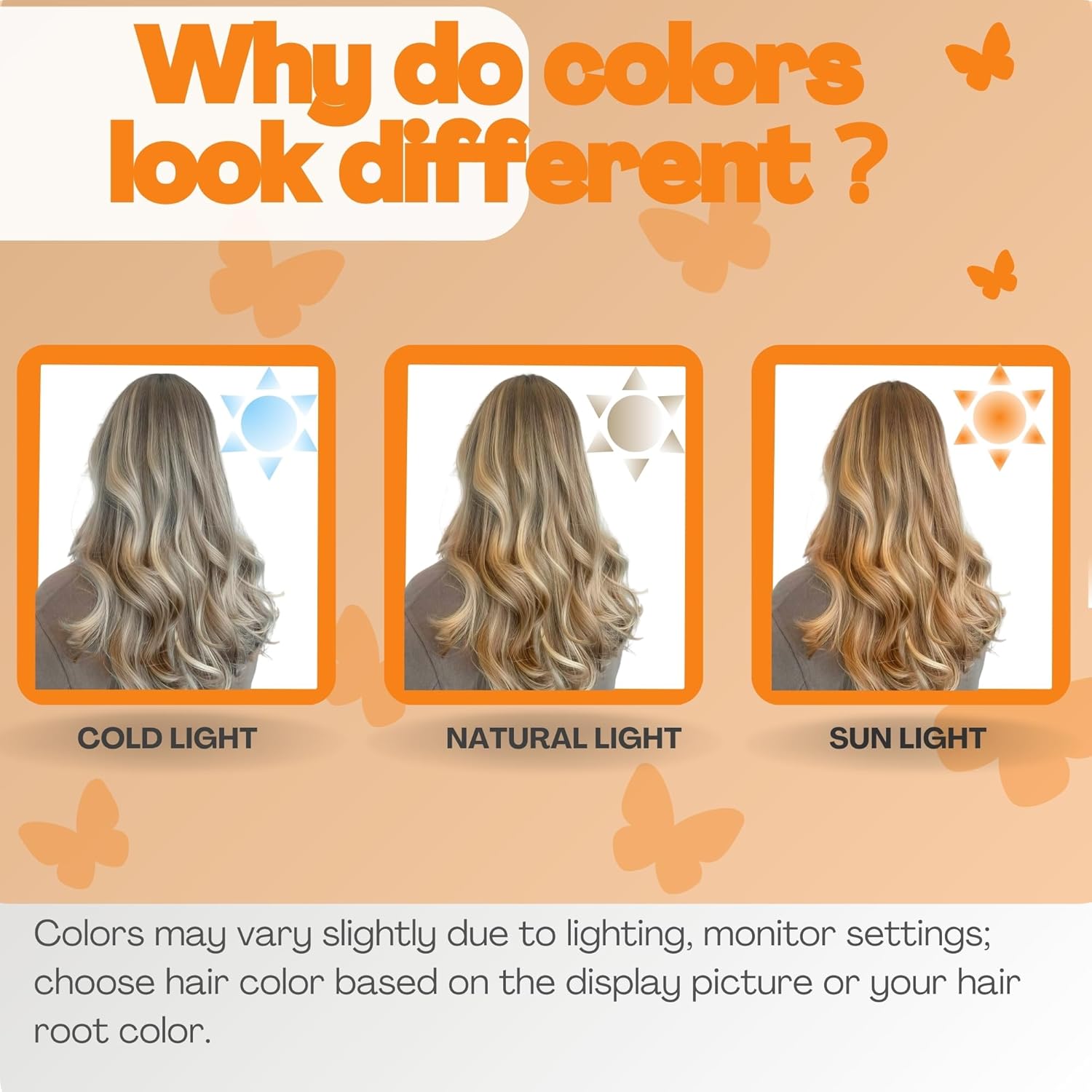 Human Hair Clip In Extensions, Single Clip Ins Short Hair Extensions, Balayage Highlight Hairpieces for Women 6 Pcs 14 Inch 36g Dark Brown