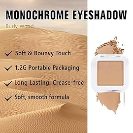 FeiCuiYun Matte Singe Eye Shadow Palette Makeup, Matte Burly Wood Monochrome Eyeshadow For Old Women, Mini Pressed Pigmented Waterproof Sombras Para Ojos, Vegan, Talc, Paraben & Cruelty Free, 13