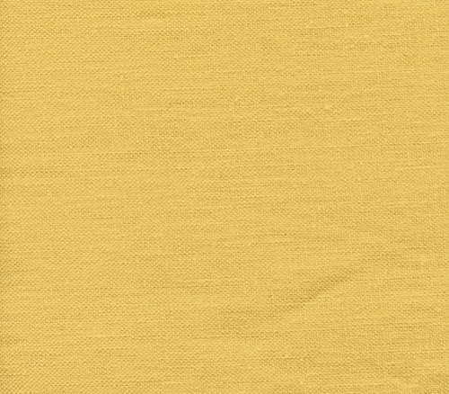 100% tela de lino, 8 onzas, oro/60 pulgadas de ancho/vendido por The Yard