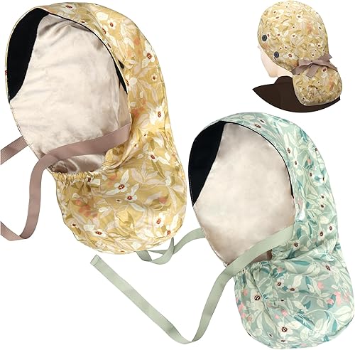 Miniatura 48 de ABAMERICA Gorras quirúrgicas para mujer, gorro de enfermera, soporte funcional para cola de caballo para cabello largo, individual o forrado