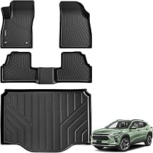 All Weather Floor Mats Cargo Liner for Chevy Trax 2014-2023 & Buick Encore 2013-2023 Not GX, TPE Rubber Floor Liners Anti-Slip Full Set Automotive Mats for Chevy Trax & for Buick Encore Accessories
