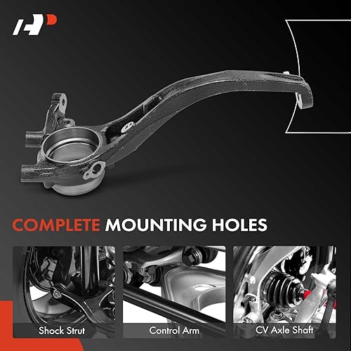 Miniatura 7 de A-Premium Manguito de dirección de suspensión delantera izquierda compatible con Hyundai Sonata 2008-2010 Sedan 2.4L 3.3L, lado del conductor