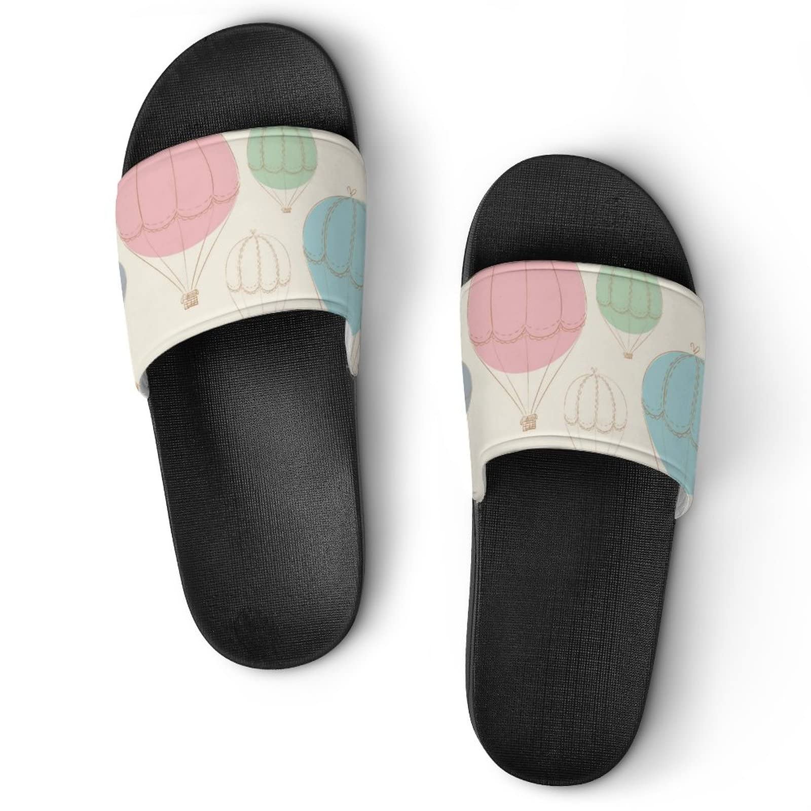 Women’S Slippers Hot Air Balloon Shower Sandals Bathroom Slippers Home Slides For Men