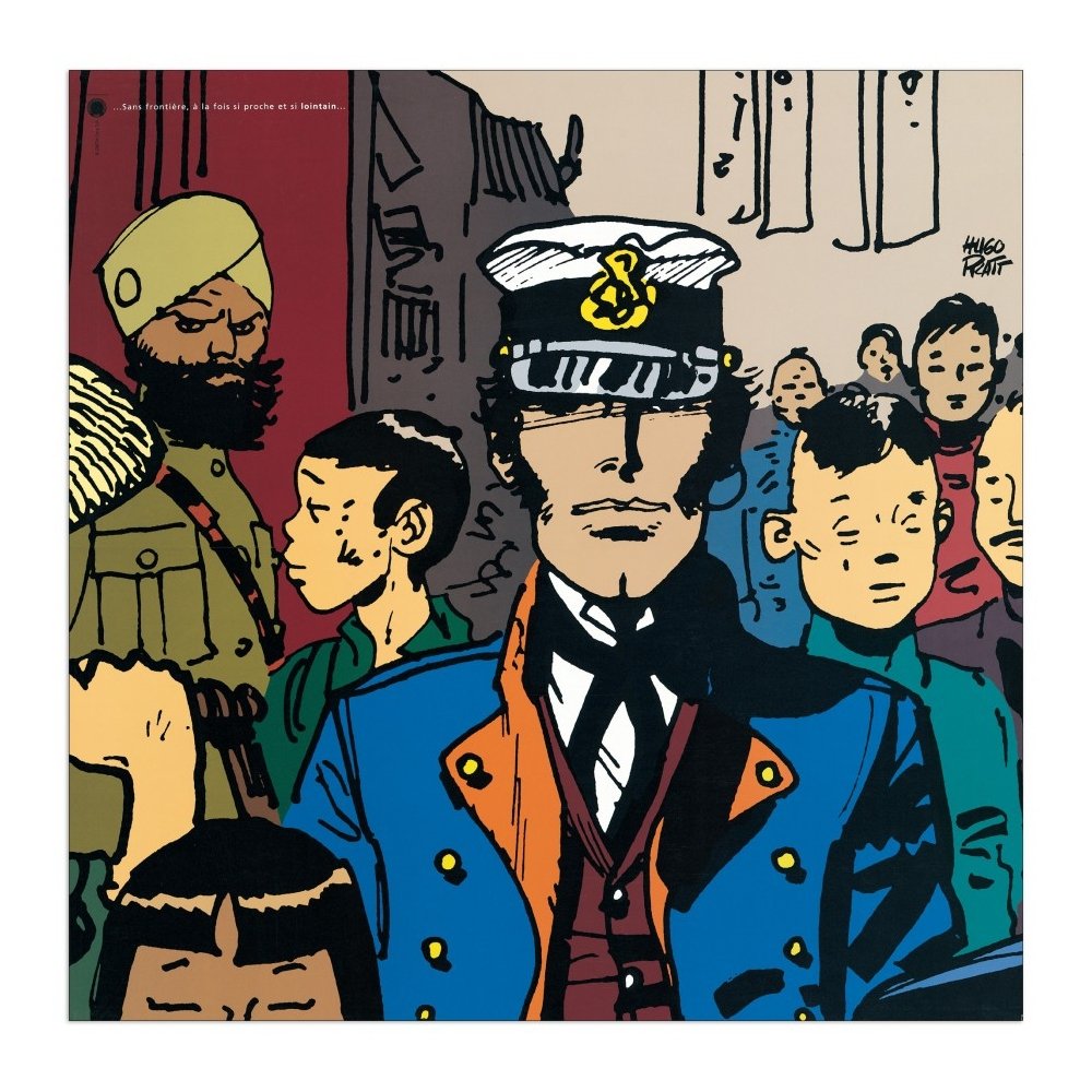Poster Corto Maltese Lointain grand format 70x70cm pour habiller un mur vide