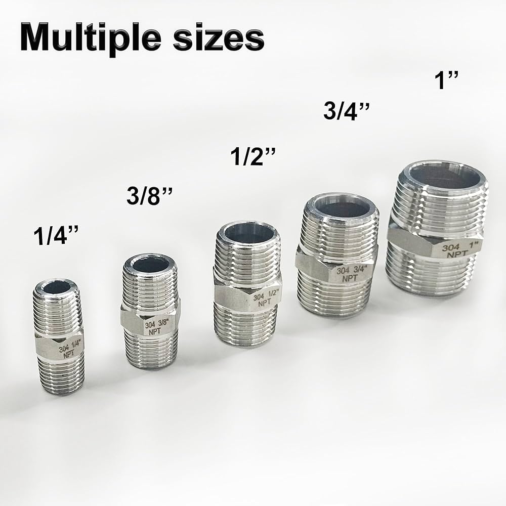 Amazon.co.jp: ZOUNI 5個 六角ニップル 1/4インチオスx 1/4 Amazon.co.jp: ZOUNI 5個 六角ニップル 1/4インチオスx 1/4