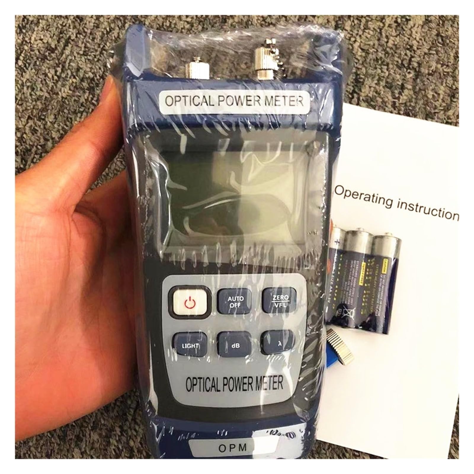 Cfwwsaq B Fiber Tester, 30S 2In1 Fiber Optical Power Meter -70 To +10Dbm And 1Mw 5Km 10Km Fiber Optic Cable Tester Visual Fault Locator(B)