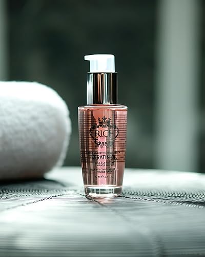 Miniatura 4 de RICH Pure Luxury Miracle Renew Aceite capilar de queratina para todo tipo de cabello, combate el encrespamiento y añade brillo, enriquecido con