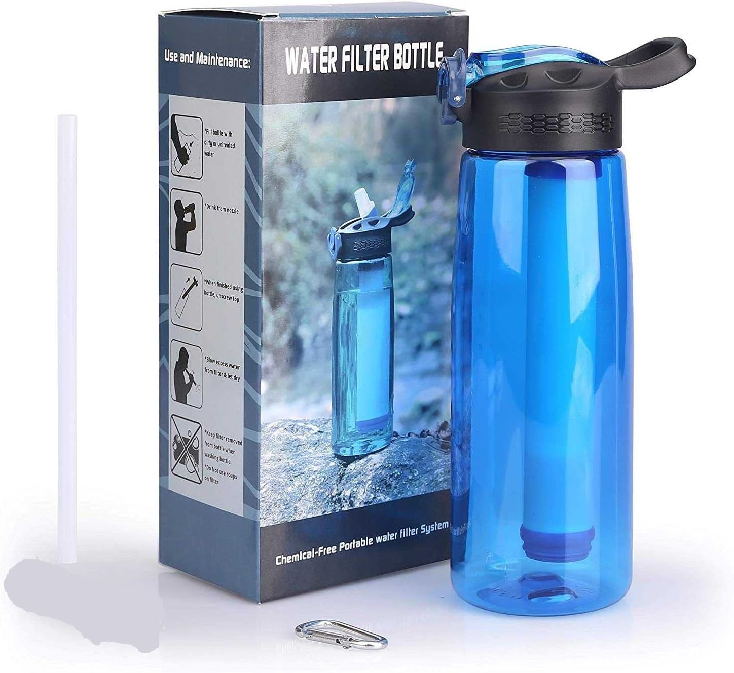 Paille Filtrante Joypur - Filtre à Eau Survivaliste 1000L | NSF/FDA - Outdoor Et Urgence
